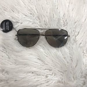 Silver/Blue High Key Quay Sunglasses